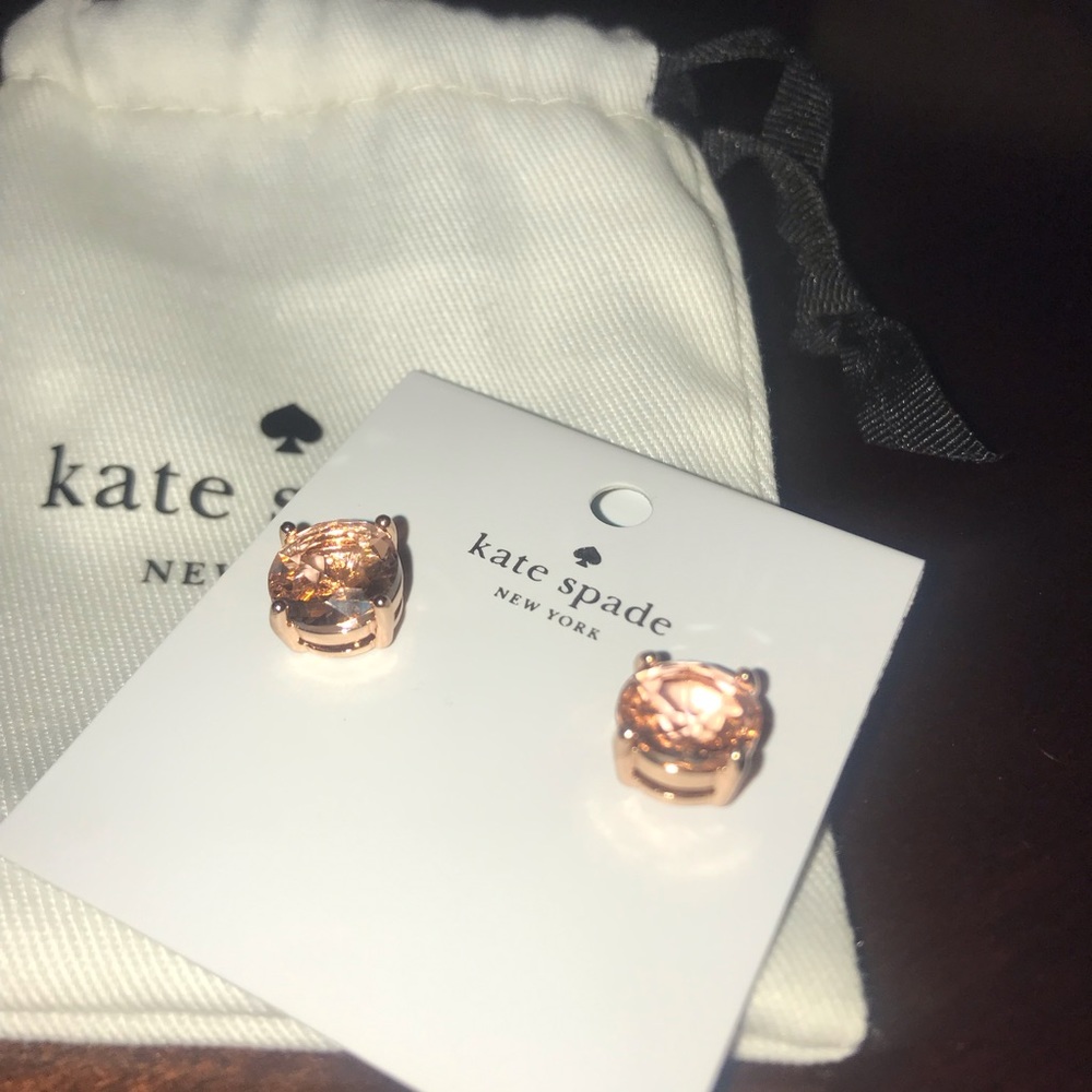 NWT • Kate Spade • Rose Gold Studs - Picture 4 of 8
